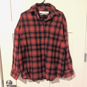 NWT IRO plaid shacket